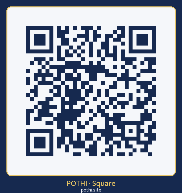 POTHI Square donation QR code